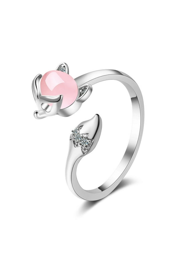 Ring Female Diamond Fox Ring Simple