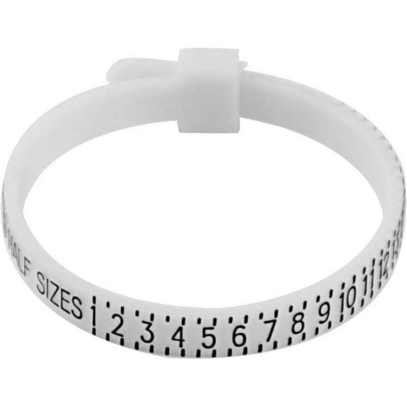 Ring Finger Sizer Gauge (1-17 USA Sizes) MultiSizer Measure Ring Sizer Check Ring Size Tool
