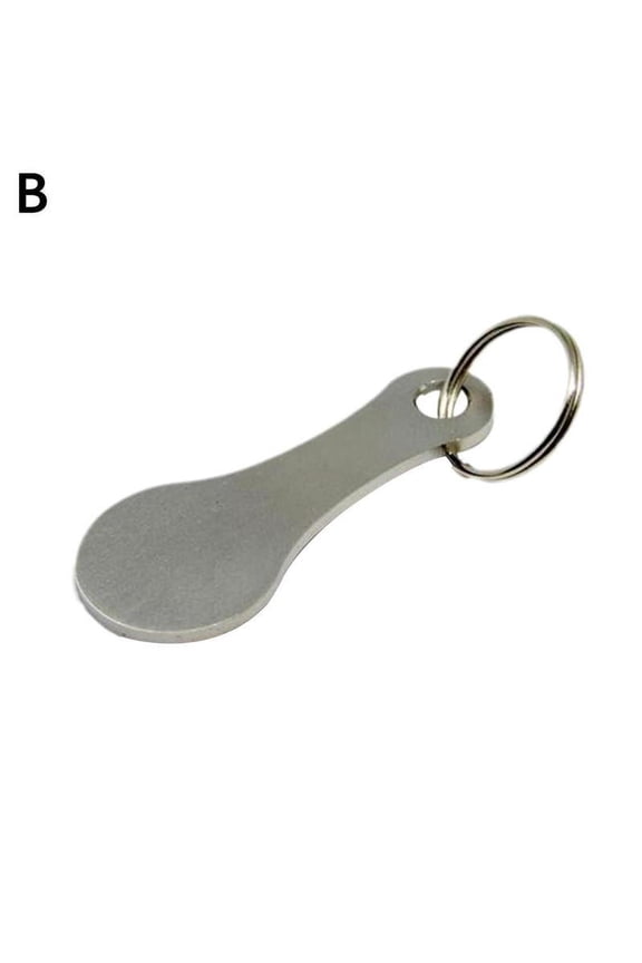 Ring For Key Keychain Metal Aluminum Alloy Black Shopping Cart Token Keyring Accessories Decor Keyring Hook C1W3