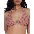 thumbnail image 1 of Ring-Front Triangle Halter Bikini Top Swimsuit, 1 of 6