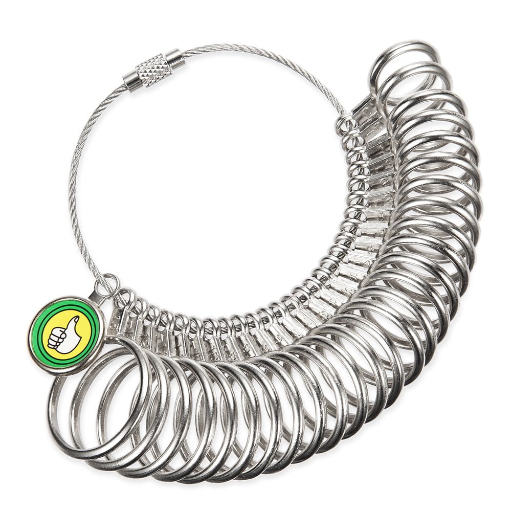 Ring Gauges Finger Sizer Measuring Ring Tool, 27 Piece Size 1-13 with ...