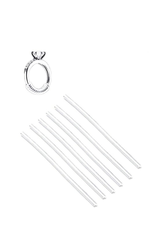 Ring Guard,6 Pcs Invisible Ring Size Adjuster TPU Ring Guard Clear Ring Size Reducer for Loose Rings(Thin)