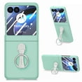 thumbnail image 1 of Ring Holder Case Compatible with Motorola Razr 40 Ultra Case, Slim Thin Solid Sturdy Hard PC All-Inclusive Anti-Drop Built-in Screen Protector Case for Motorola Razr 40 Ultra, Mint, 1 of 11