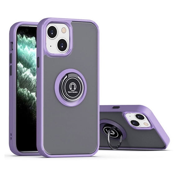 Ring Holder/Kickstand Matted Case Cover for iPhone 15/15 Plus/15 Pro/15 Pro Max
