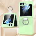 thumbnail image 1 of Ring Holder Matte Case for Samsung Galaxy Z Flip 5 4 3 Luxury Slim Ultra-Thin flip3 /flip4 /Flip5 Shockproof Hard Phone Cases Cover (Light Green,for Samsung Z Flip 4), 1 of 9