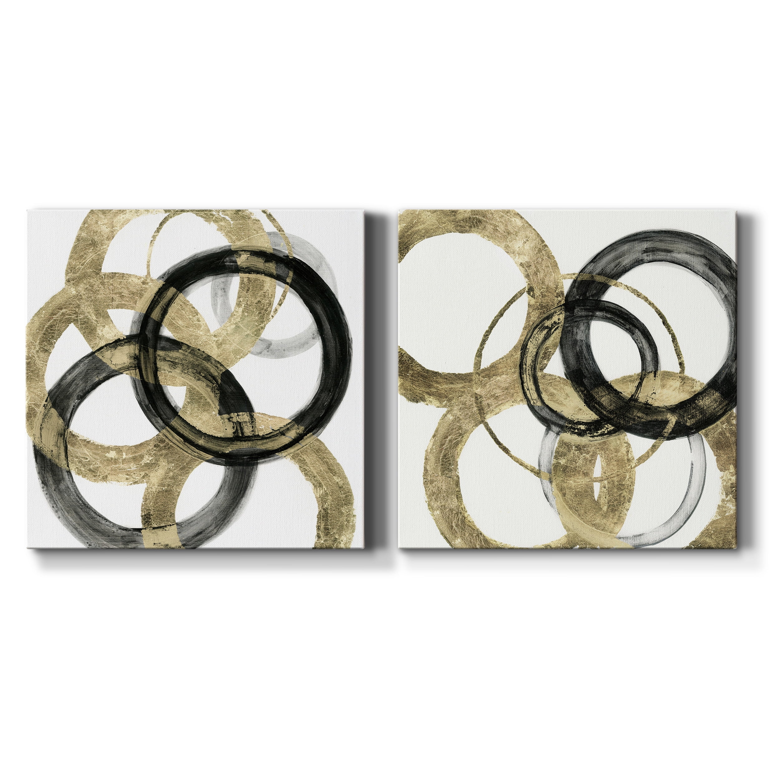 Ring I - Premium Gallery Wrapped Canvas - Ready to Hang Set of 2 - 16 x 16 Each