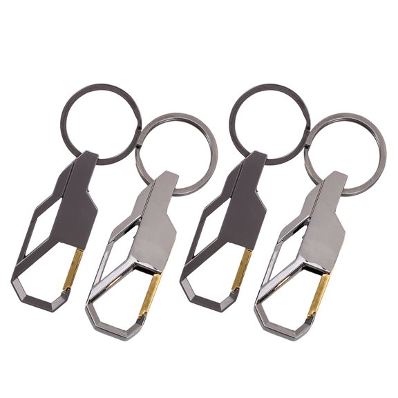 CHICHUMID Belt Key Holder for Men Zinc Alloy 4Pcs Sleek Design for Everyday Use 11.8X4.0X1.0In