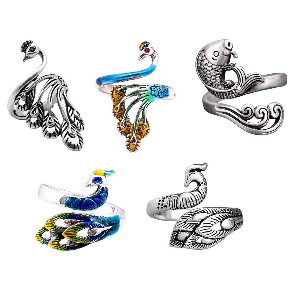 Ring Knitting Finger Holder Crochet Open Yarn Guide Accessories Silver