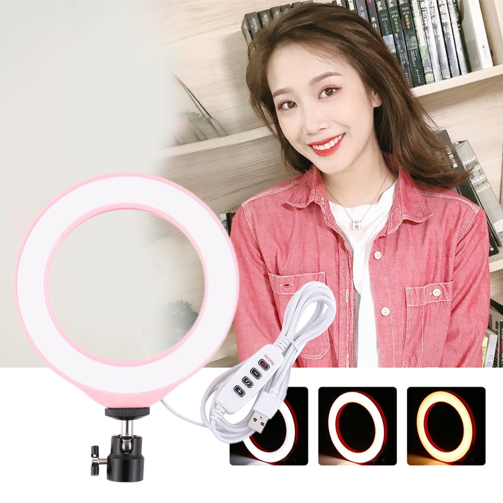 Ring Light 3.6 Inch Dimmable RGB Ring Light for Makeup Video Live