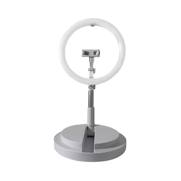 Ring Light Portable Folding LED with Tripod Stand for Phone Camera Video Recording, Selfie Beauty Light with Adjustable Brightness and Color Temperature for Live Streaming Makeup