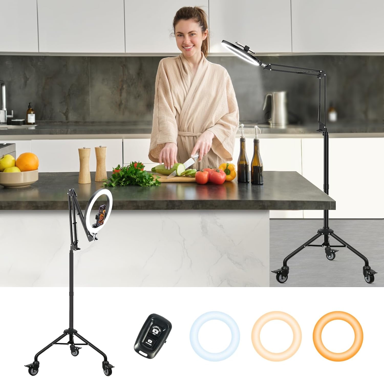 Led Ring Light Iphone Tripod And Light Selfie Ring Light With