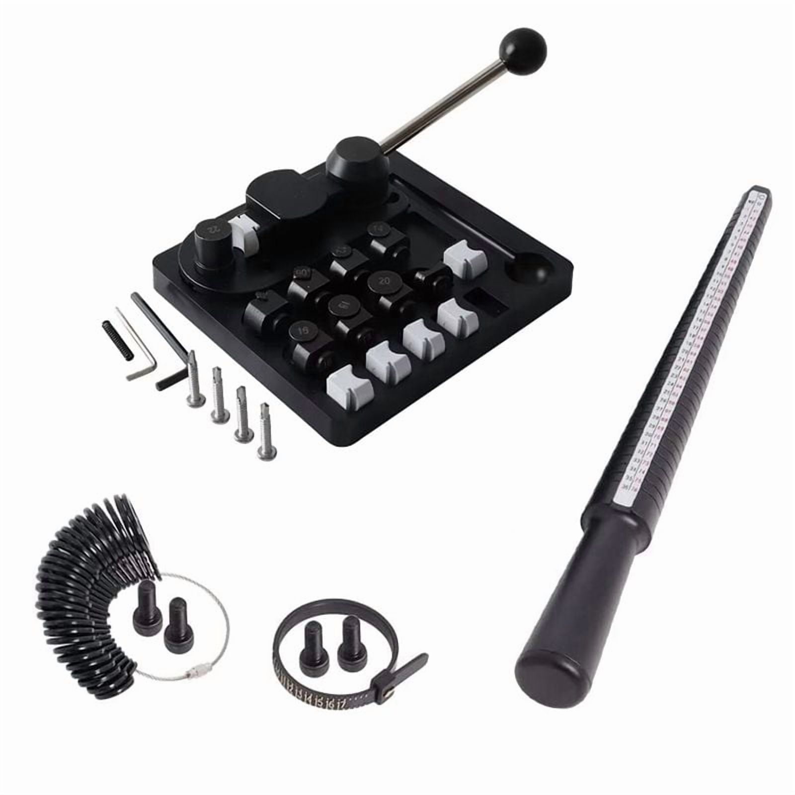 Ring Bender Machine for Spoon Rings Making, Ring Bending Tool for Jewelry Maker with Nylon Dies Rings Making Kit