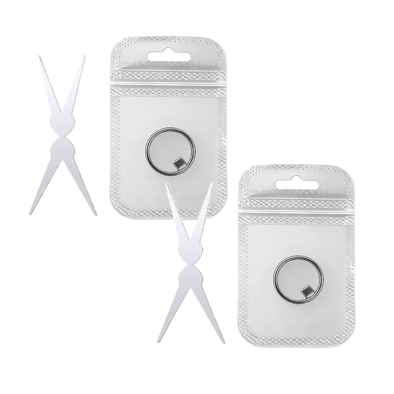 Ring Magnet for Nails, Ring Shaped Cat Eye Magnet, Portable Metal Hollow Magnetic Nail Tool, Home DIY and Beginners, 2 Pcs