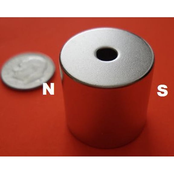 Ring Magnets 1 in OD x 1/4 in ID x 1 in Diametrically Magnetized