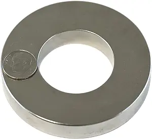 Ring Magnets 3 in OD x 1.5 in ID x 1/2 in Rare Earth Neodymium