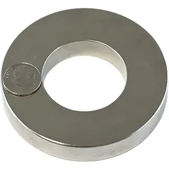 Ring Magnets 3 in OD x 1.5 in ID x 1/2 in Rare Earth Neodymium N42