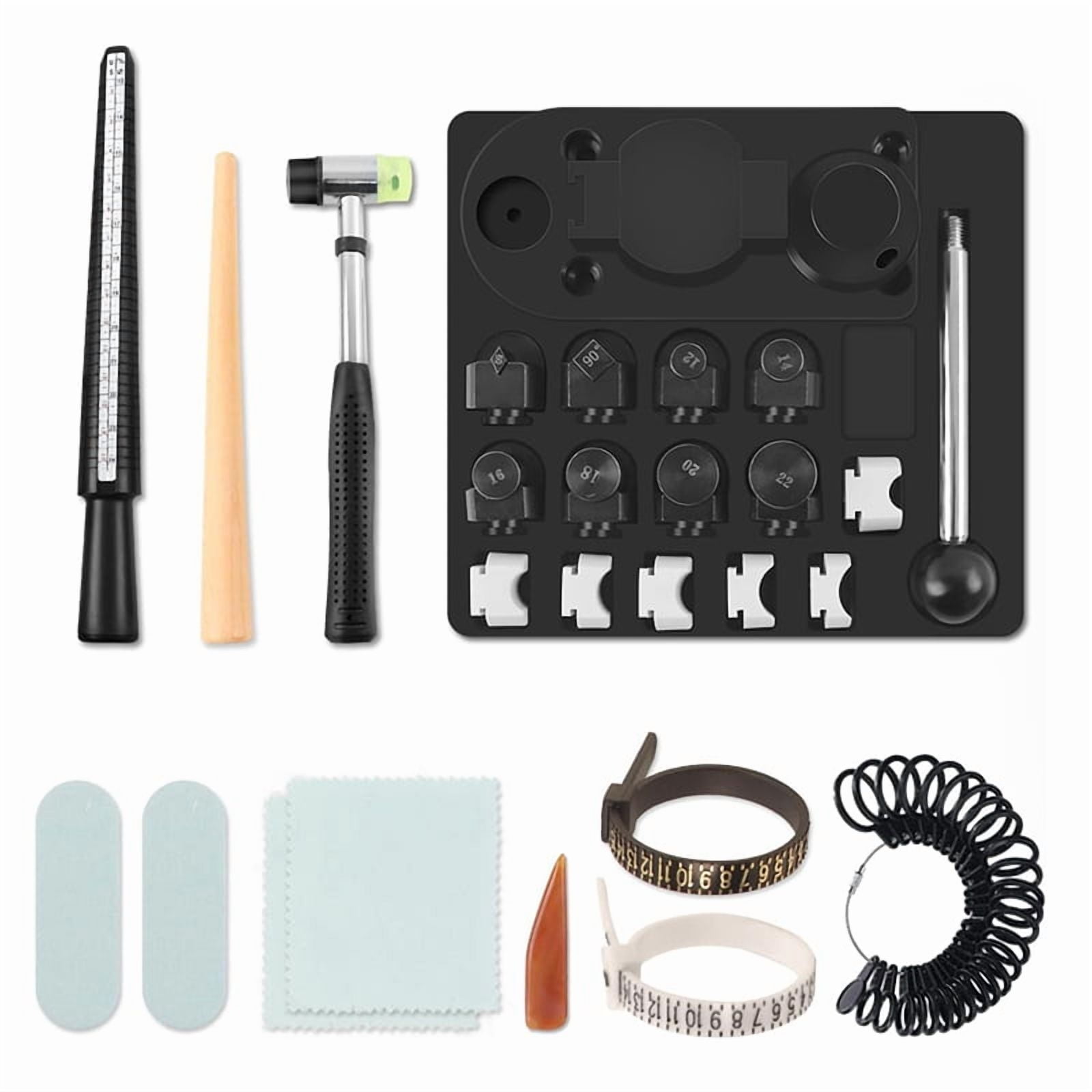 Ring Making Kit with Nylon Molds, Ring Bender Tool for Spoon Rings Heavy Duty,Ring Earring Bending Jewelry Making Tool,1 set * ring making kit