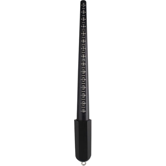 The Beadsmith Half-Round Finger Gauge  U.S. Sizes: 1-13, Full and Half Sizes  Plastic Rings with Marked Measurements  Tool for Measuring Fingers and Determining Ring Sizes
