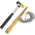 thumbnail image 1 of Ring Measuring Tool Set Ring Mandrel Sizer Set 3pcs Finger Measuring Stick, Handle Hammer Ideal Jewelry Tool, 1 of 4