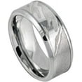 thumbnail image 1 of Ring for Men and Ladies ipauly inc Ring Laser Carved Wood Grain Pattern/Mokume Gane Effect High Polished Low Beveled Edge – 9mm Wedding Band Ring Ideal Rings for Couples, 1 of 5