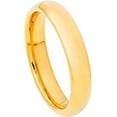 thumbnail image 1 of Ring for Men and Women Gifts With Thought Ring Yellow Gold IP Plated High Polished Domed Classic Style – 4mm Wedding Band Ring Ideal Rings for Couples, 1 of 5