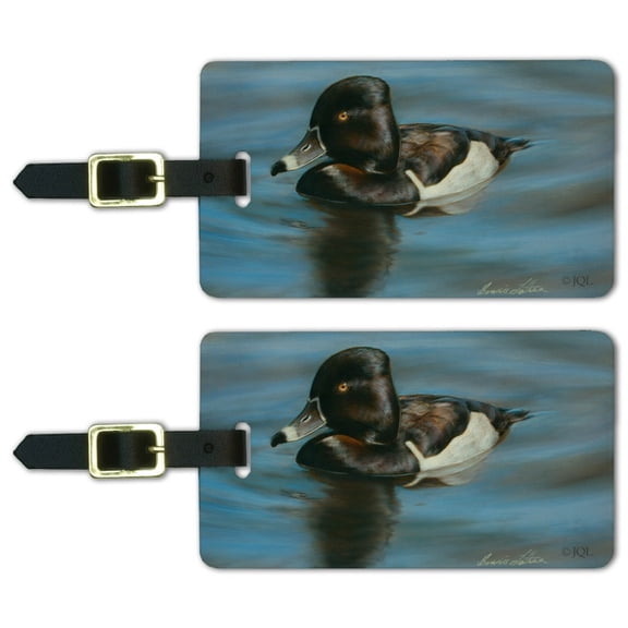 Ring-Necked Duck Luggage ID Tags Suitcase Carry-On Cards - Set of 2