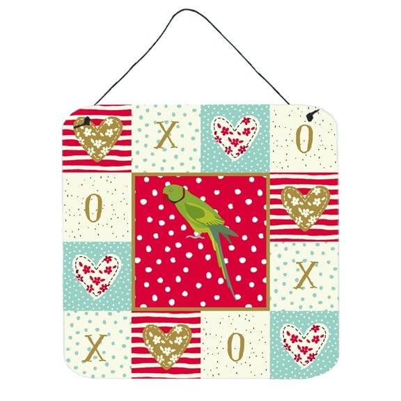 Ring-Necked Parakeet Love Wall or Door Hanging Prints