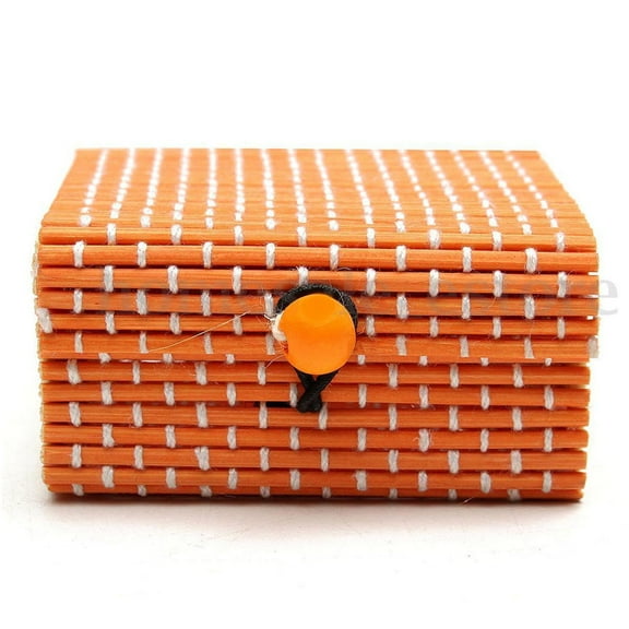 Ring Necklace Earrings Bamboo Wooden Case Jewelry Storage Boxes Holder Posh,Earrings Necklaces Display Case with Lid Vintage Jewelry Organizer Box for HONGLIN