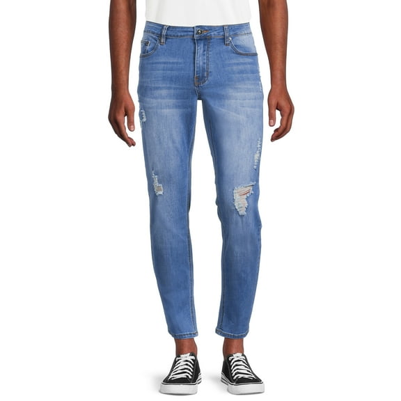 Ring Of Fire Men's Short Skinny Jeans, Waist Sizes 30"-36"