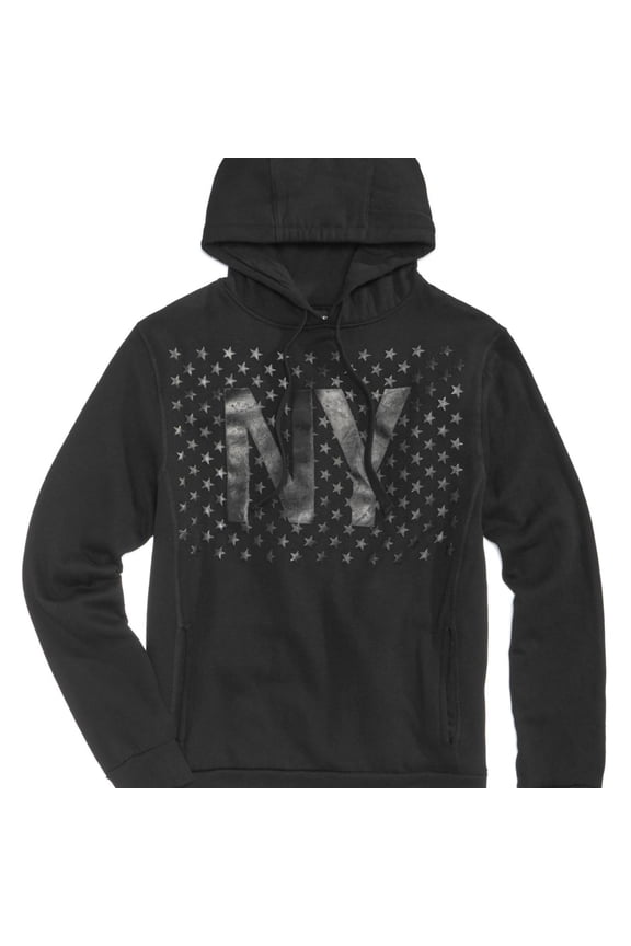 Mens Crew Neck Hoodie Sweatshirt, Grey, Medium