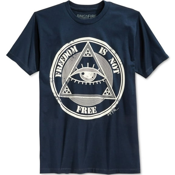 Ring Of Fire Mens Freedom Is Not Free Graphic T-Shirt