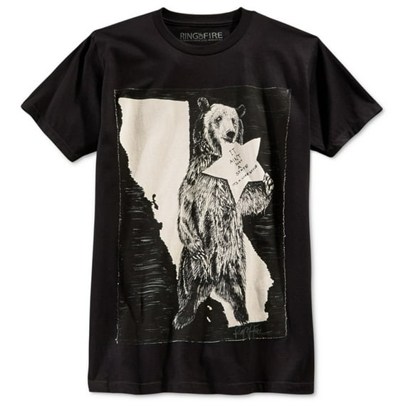 Ring Of Fire Mens It's A Lifestyle Graphic T-Shirt, Black, Small