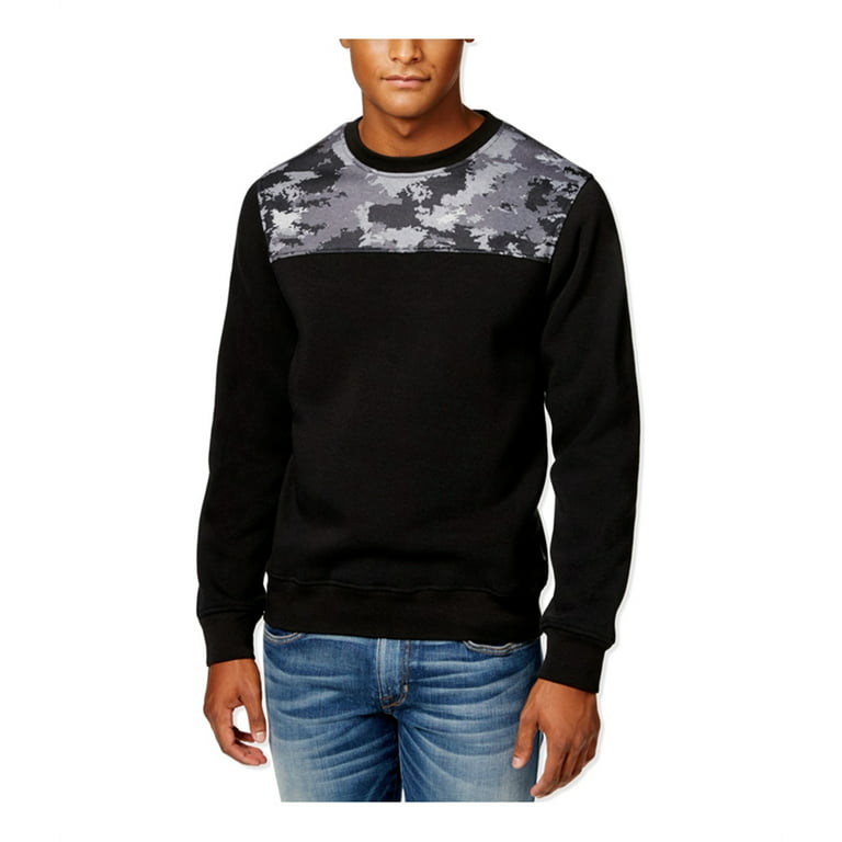 Ring Of Fire Mens Sub Crew Splash Sweatshirt, Black, X-Large
