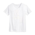 thumbnail image 1 of Ring Of Fire Mens Varsity LA Embellished T-Shirt, White, XX-Large, 1 of 4