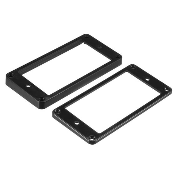 Ring Pickup Mounting Frame Flat Bottom 35 for Neck and 79 for Bridge Pickup Black 2 Set