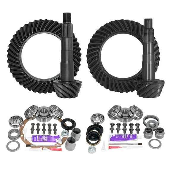 Ring & Pinion Gear Kit Package Front & Rear with Install Kits - Toyota 8"/8IFS