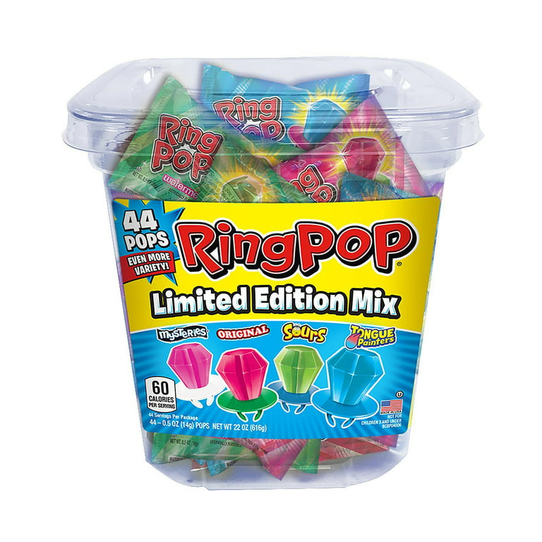 Push Pop Candy, Cherry Watermelon Flavor, Jumbo - 18 pack, 1.06 oz pops
