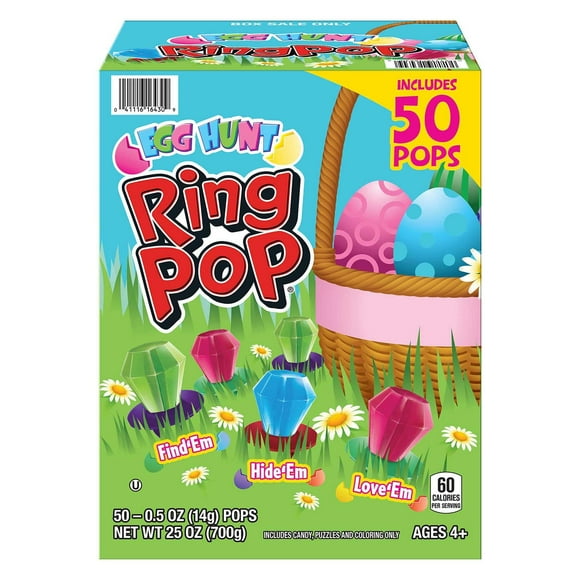 Ring Pop Egg Hunt Candy, Variety Pack, 50 ct.