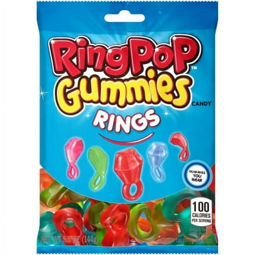 Ring Pop, Gummies, Gluten-Free, Fruit Flavored, Gummy Candy, 6 oz, 1 Count Bag