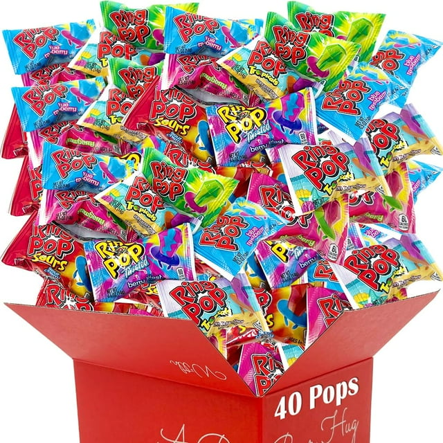 Ring Pop Hard Candy | Individually Wrapped Wearable Lollipop Suckers ...