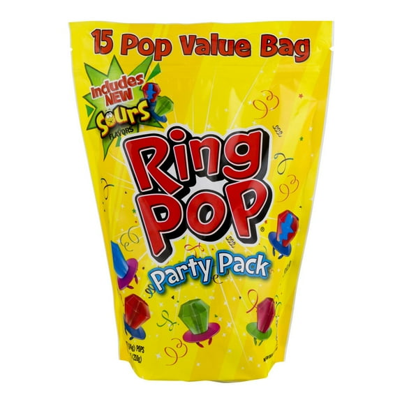 Ring Pop Party Pack Value Bag, 7.5 Oz., 15 Count
