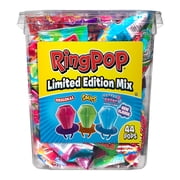 Ring Pop, Suckers, Kosher, Assorted Fruity Flavors, Lollipops, Bulk Candy, 22.0 oz, 44 Count Bucket