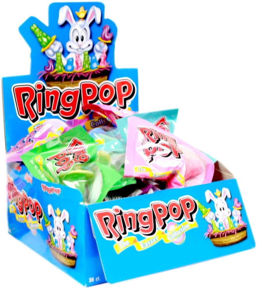 Ring Pop The Easter Collection (Blue Raspberry, Grape, Strawberry, Watermelon)