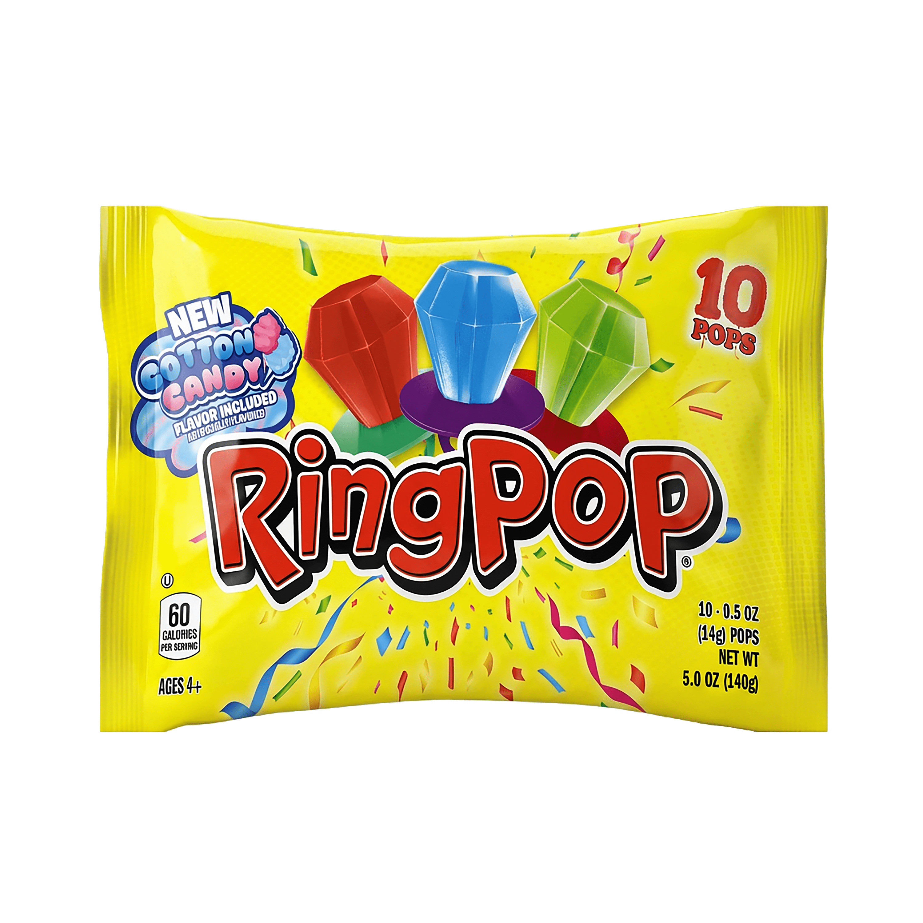 Ring Pop, Value Pack, 10 Count, 0.5 Oz., Assorted Flavors