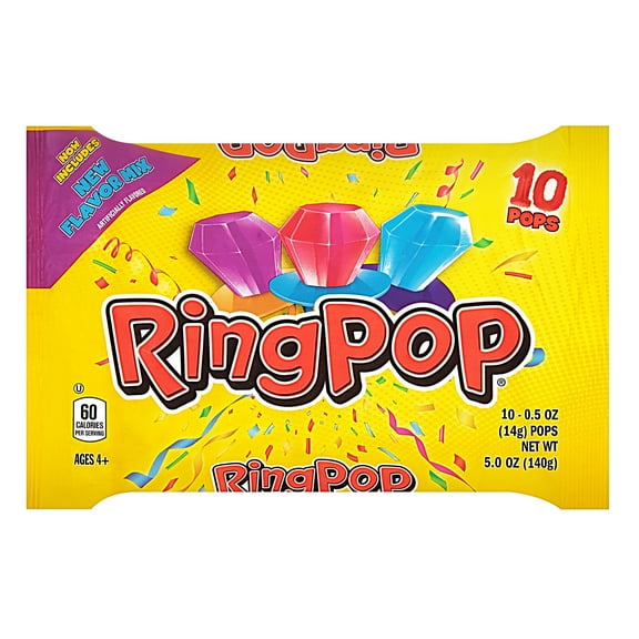 Ring Pop Value Pack, 0.5 Oz., 10 Count