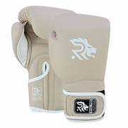Ring Pro Sports Smash Series Boxing Glove Made of Matte Cowhide Leather for Boxing & MMA - Beige 10 oz