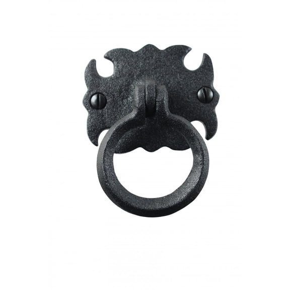 Ring Pull Cabinet Drawer Door Wrought Iron Black 2 3/4" Pack of 12