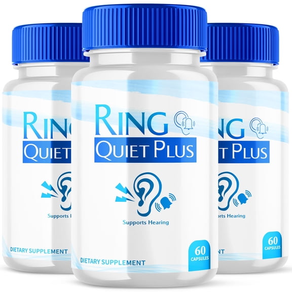 Ring Quiet Plus Advanced Tinnitus Support Supplement RingQuiet Natural Hearing Support 180 Capsules