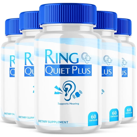 Ring Quiet Plus Advanced Tinnitus Support Supplement RingQuiet Natural Hearing Support 300 Capsules
