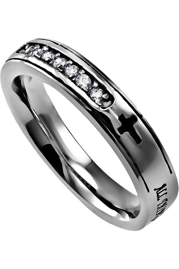 Ring-Regent-Christ My Strength-Sz  8
